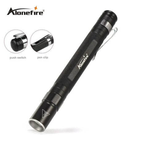 ไฟฉายซูม ไฟฉายปากกา Alonefire MN23 หลอด Q5 LED 1 Modes Flashlight ใส่แบต AAA x2ก้อน