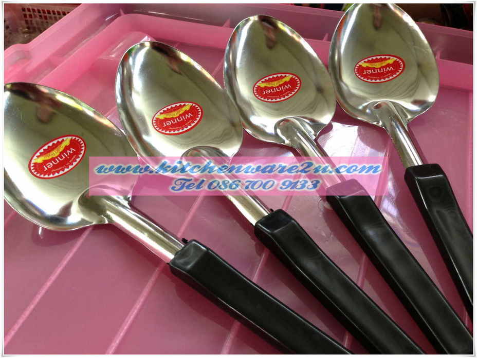 P06487 ทัพพีจีน ปลายแหลมใหญ่ (ราคาส่งต่อ 10 โหล: 120อัน:เฉลี่ย 175บ/โหล)