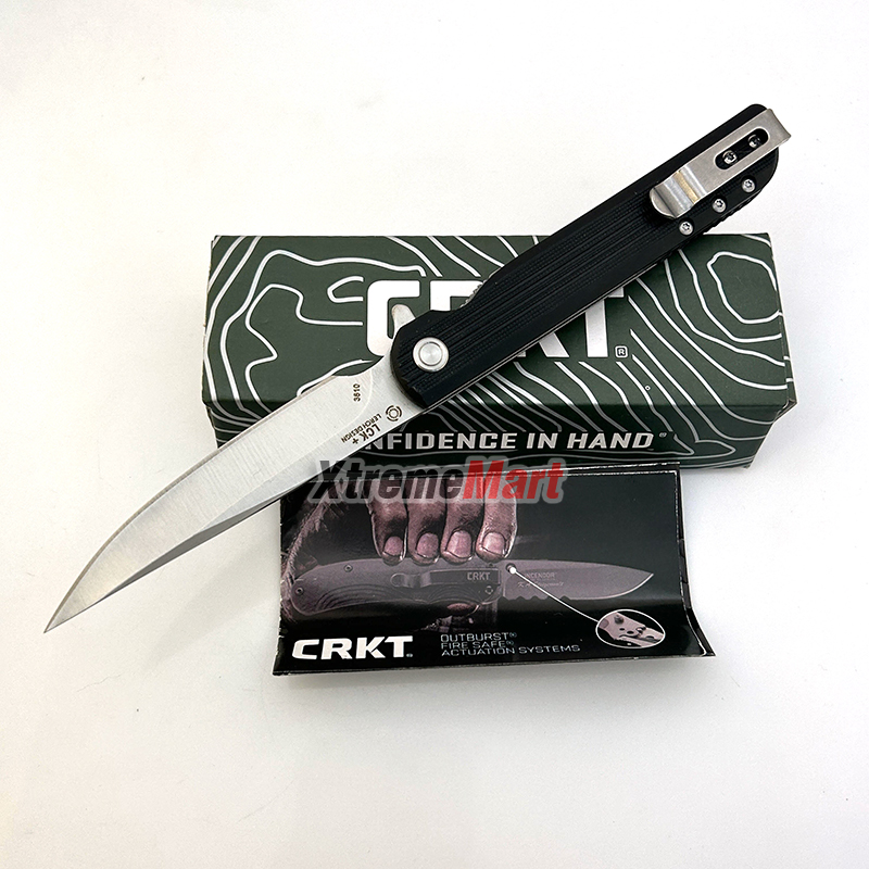 มีดพับ CRKT รุ่น 3810 Plain Blade Folding Pocket Knife ด้ามสีดำ (เล่มละ)