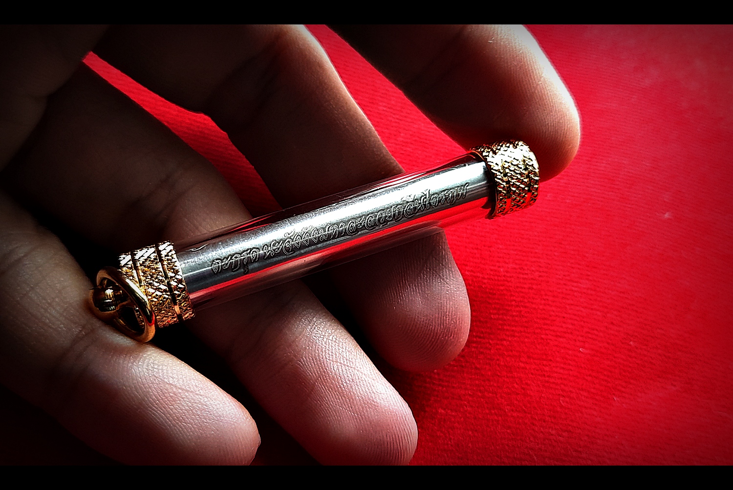 ตะกรุดนะจังงังมหาละลวยกลืนไตรภพ เนื้อเงินแท้ ปี2563 #รับประกันแท้