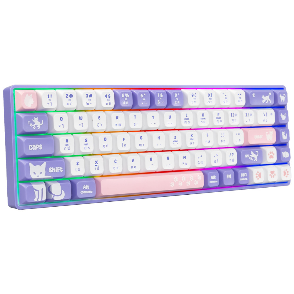 คีย์บอร์ดเกมมิ่ง NUBWO NK-50 & NK-51 Mechanical Keyboard 65% มี2 Switch Blue / Red NK51 NK50