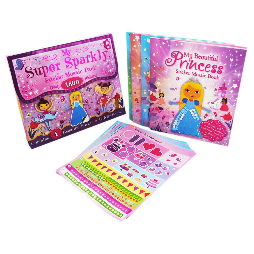 กระเป๋ากิจกรรมเสริมทักษะสุดน่ารัก My Super Sparkly Sticker Mosiac Pack