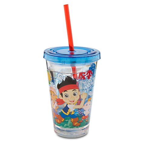 แก้วน้ำพร้อมหลอด Jake and the Never Land Pirates Tumbler with Straw จาก Disneystoreอเมริกา