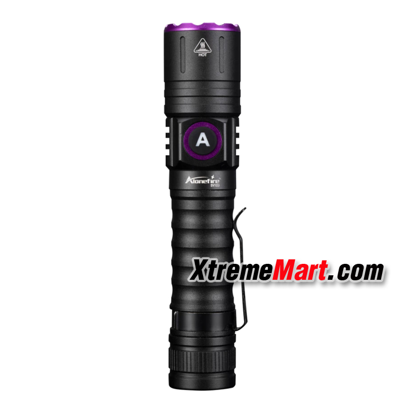 ชุดเซตไฟฉาย UV Alonefire SV103 15W 3หลอด 395nm เเสงสีม่วง ไฟฉายBlack Light พร้อมแบตเตอรี่ และสายชาร์จ USB Type C