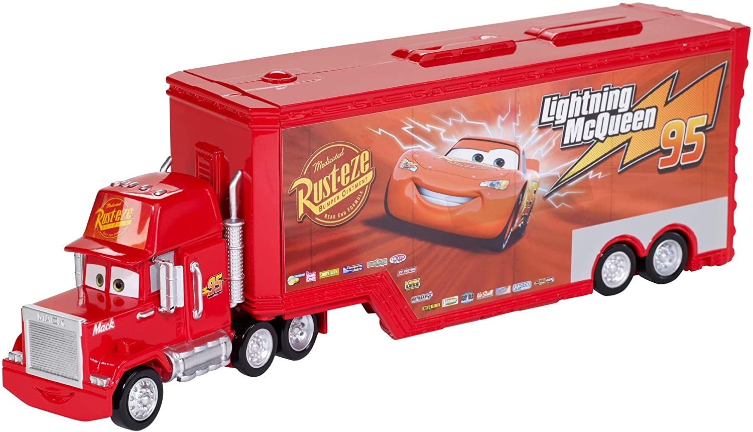 รถบรรทุกแปลงร่างพร้อมของเล่นสุดเจ๋ง MATTEL Disney Pixar Cars Mack Hauler