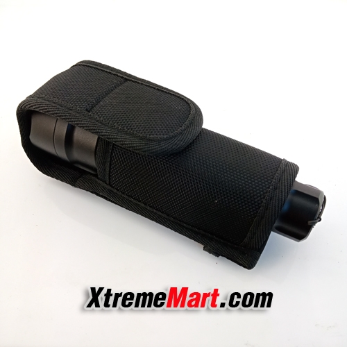 ซองไฟฉายไนล่อน สำหรับไฟฉาย Ultrafire C8, Convoy C8 Flashlight Nylon Sheath Pouch Holder Holster (Black)