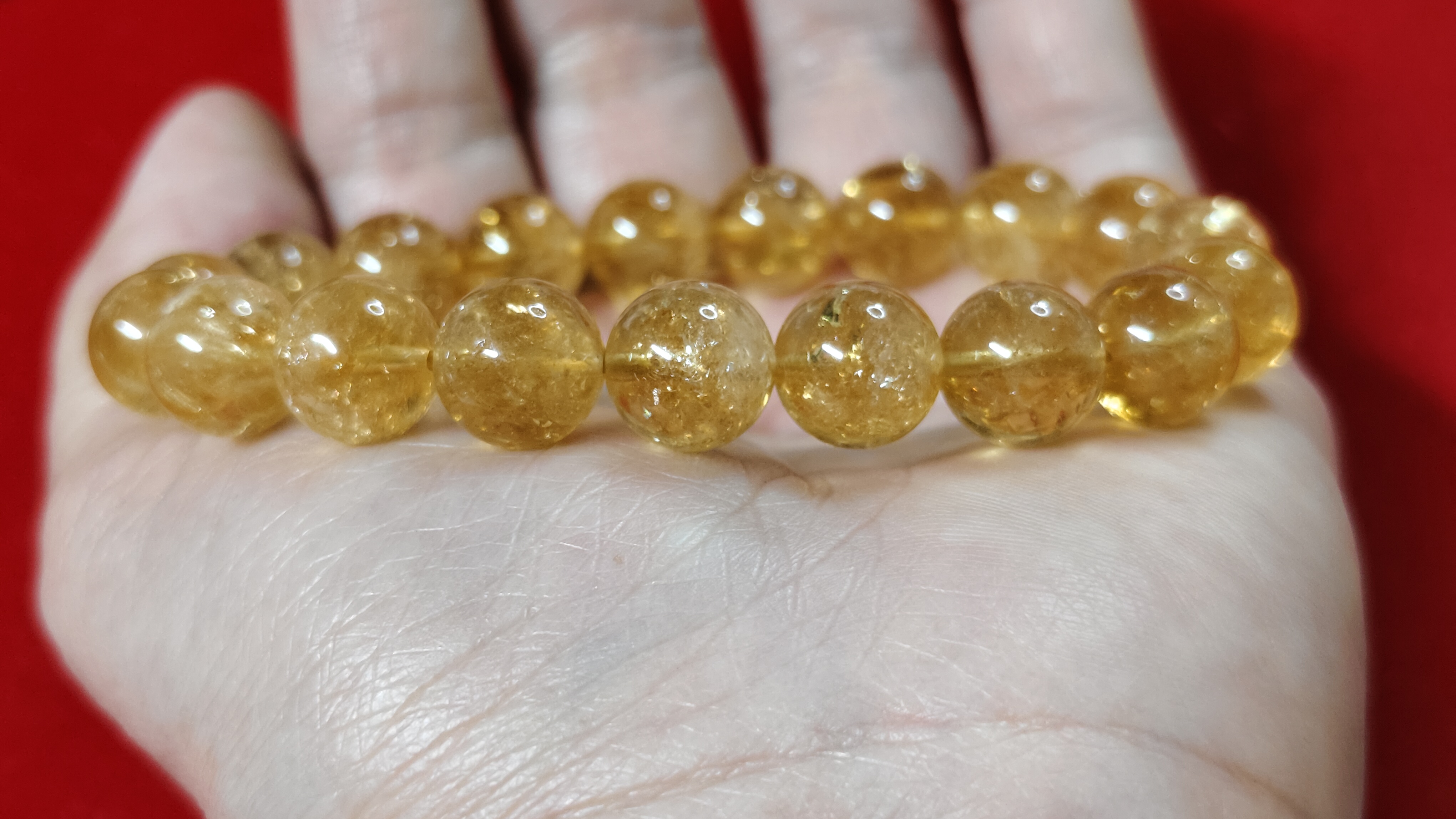 #ข้อมือหินซิทรินรหัสbh-0031