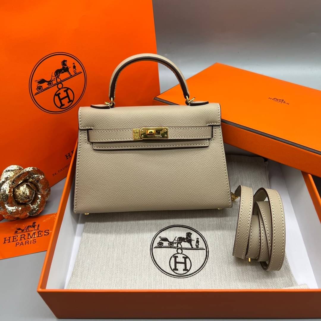 กระเป๋า hm kelly mini leather 19 cm มินิ