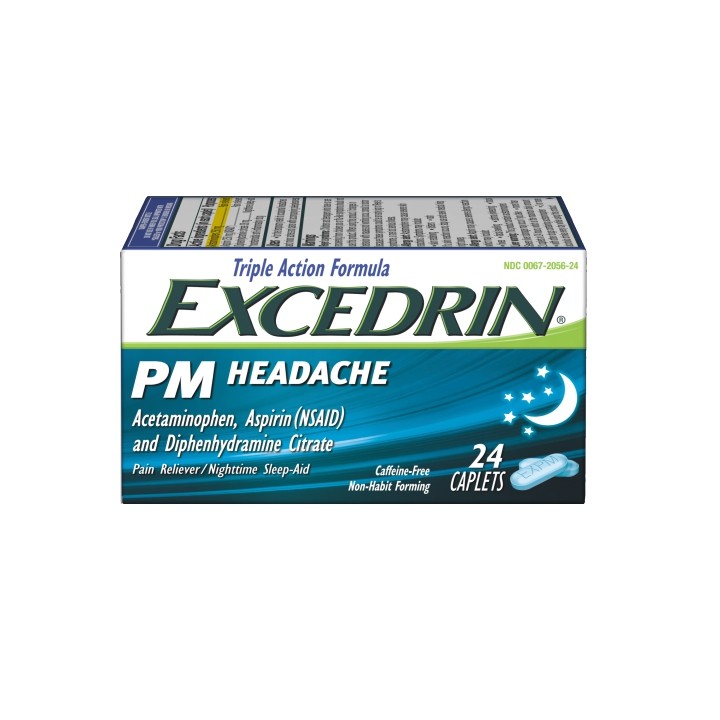 ยาบรรเทาอาการปวดศีรษะสำหรับกลางคืน gsk Excedrin PM Headache (24 Caplets)