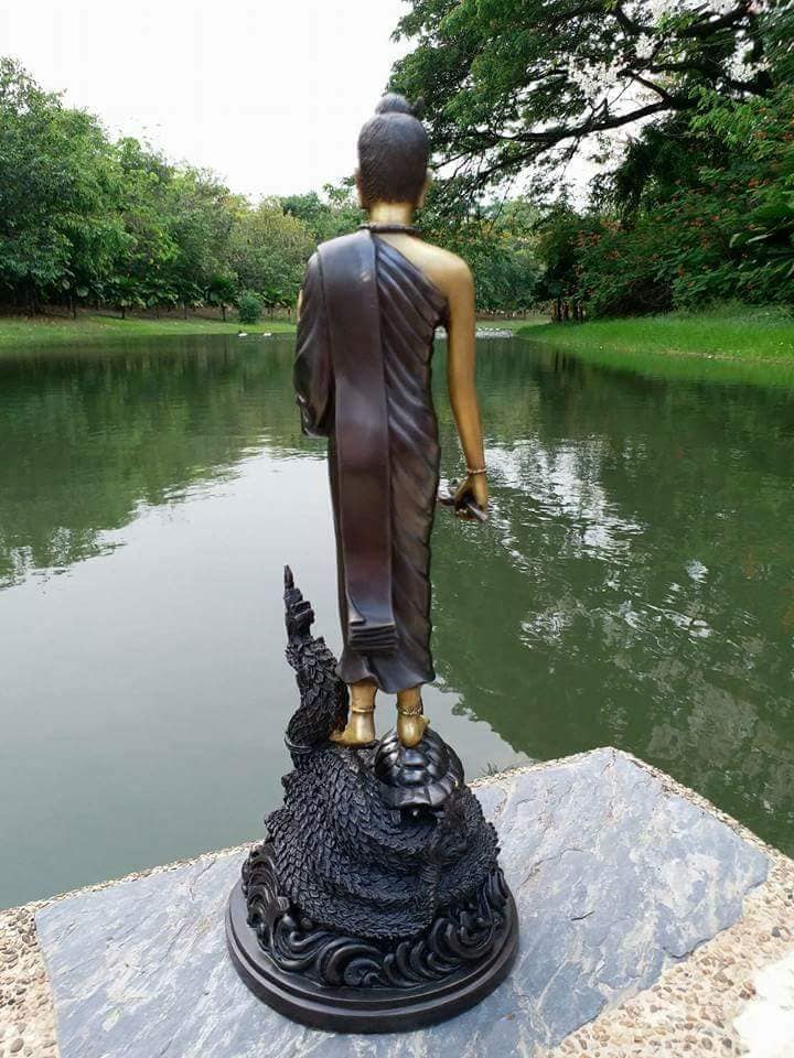 รูปหล่อ ท้าวมหาพรหมชินนะปัญจะระ (สูง14นิ้ว ฐานกว้าง5.5นิ้ว)