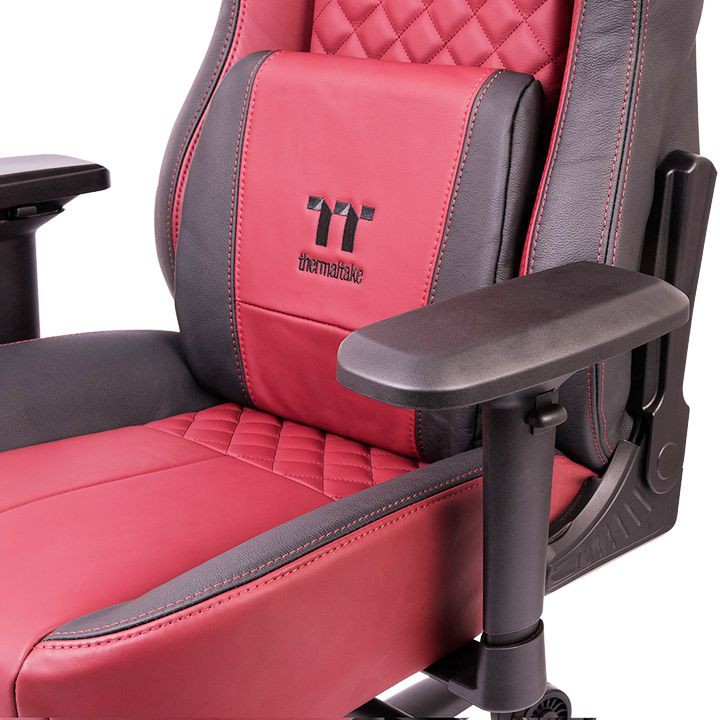 THERMALTAKE X COMFORT Real Leather Burgundy Red Gaming Chair (GGC-XCR-BRLFDL-01) #เก้าอี้เกมมิ่ง