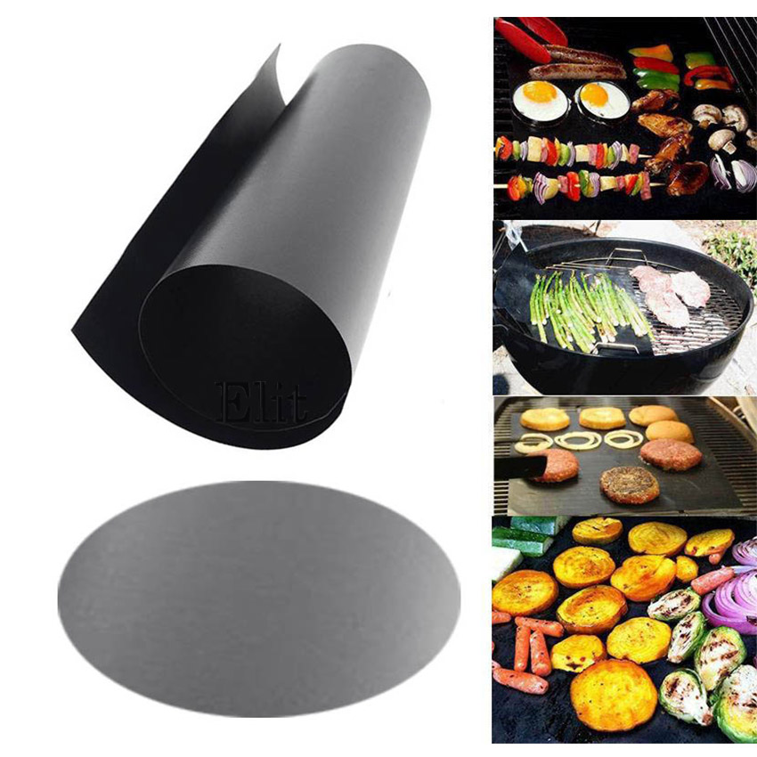 Elit Grill Mat เตาย่างบาร์บีคิว เสื่อย่างเทฟล่อน - สีดำ