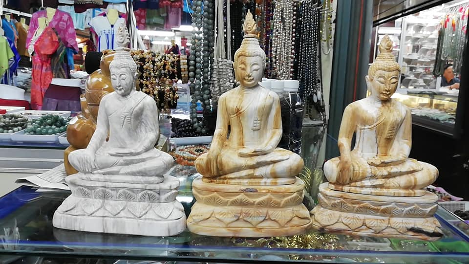 พระพุทธรูป (แกะสลักจากไม้กลายเป็นหิน)​ (สูง​9​นิ้ว​ หน้าตัก​5​นิ้ว​)