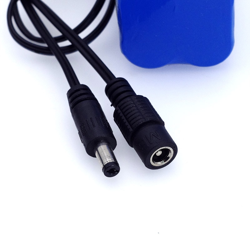 แบตเตอรี่ชาร์จได้ LiitoKala 7.4V 5200mAh เต็ม 8.4V 18650 แพ็ค4ก้อน Li-lon Battery bike light ลำโพง Marshall Bluetooth battery pack DC 5.5*2.1mm