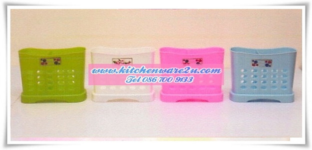 P07908 ตะกร้าใส่ช้อน ใส่แปรง สีหวาน No.357 (ราคาส่งต่อ 14 โหล: 168 ใบ:เฉลี่ย 100 บ/โหล)