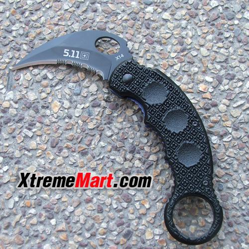 มีดพับคารัมบิต 5.11 ใบสีดำ Tarani knife series