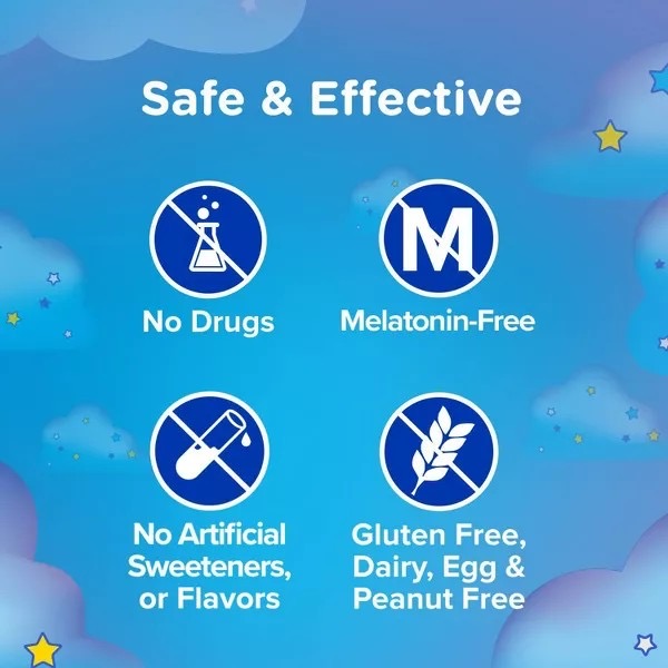 กัมมี่เสริมการนอนหลับสำหรับเด็ก Zarbee's Children's Gentle Bedtime Gummies (30 Gummies)