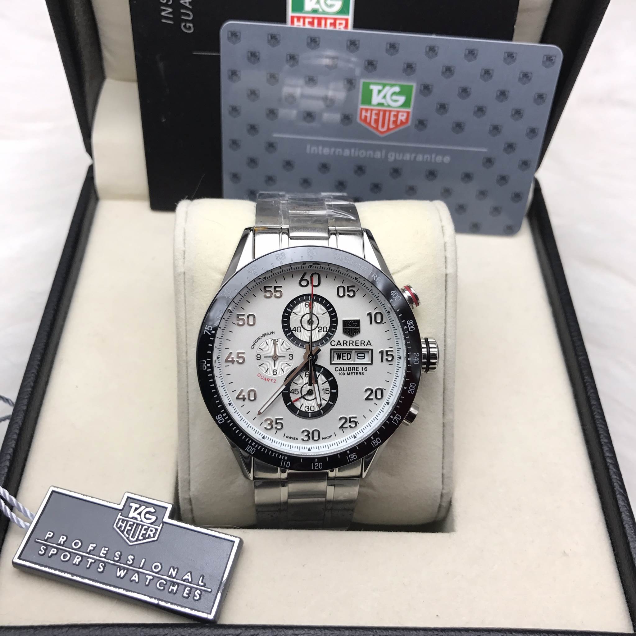 นาฬิกา TAG Heuer Carrera Cal.16 Day-Date Chronograph White