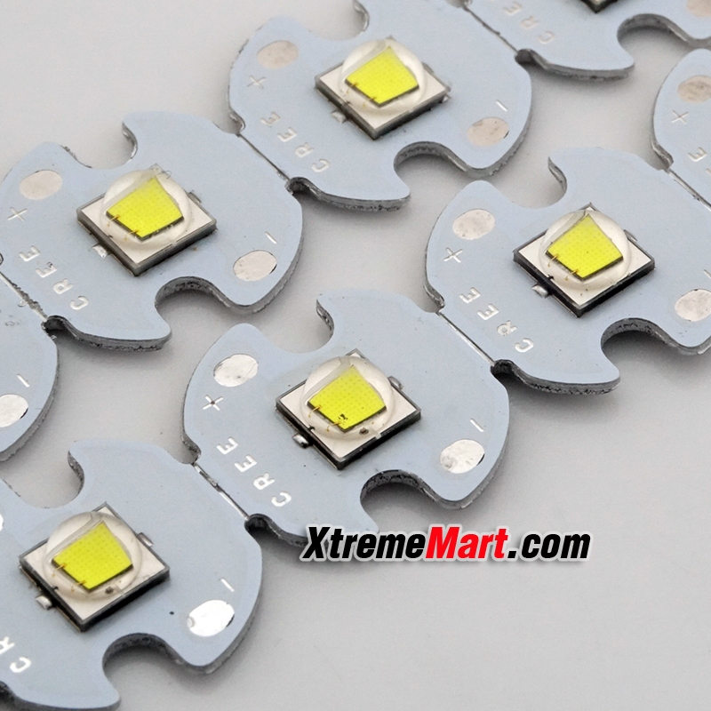 หลอด LED Cree XM-L2 LED Emitter U2 6C 1100LM 6000K White Color (แสงขาว) 10W with 16mm Round Base For Flashlight DIY (หลอดละ)