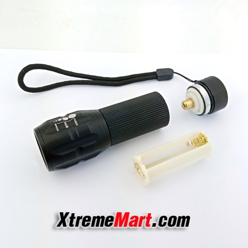 ไฟฉายซูม UltraFire Zoom AAA Flood-to-Throwing Cree Q5 Flashlight 3 โหมด (3AAA)