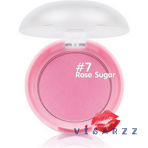 Etude Lovely Cookie Blusher # 7 Rose Sugar Macaron บลัชออนปัดแก้มพร้อมพัฟน่ารัก