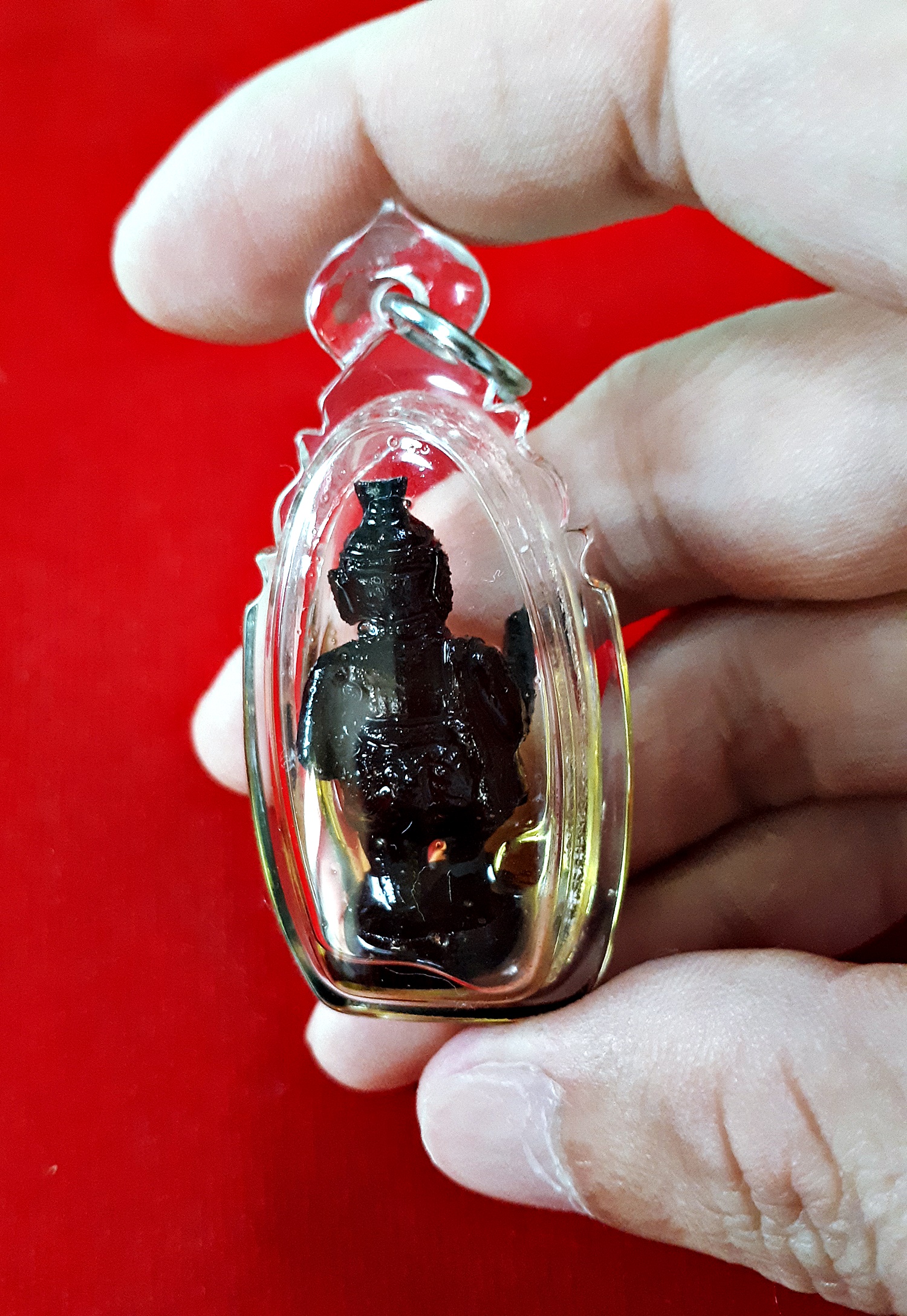 บรมครู ปู่แก้วสารพัดนึก บรมครูปู่ฤาษี แกะสลัก เนื้อไม้มะขาม (เลี่ยม น้ำมันสารพัดนึก(น้ำมันว่าน + น้ำมันช้างตกมัน)) ปลุกเสก นาน 1ปี) (สร้างน้อย90ตน) ปี2559-2560 #รับประกันแท้ - หลวงพี่เก่ง วัดท่าเสา