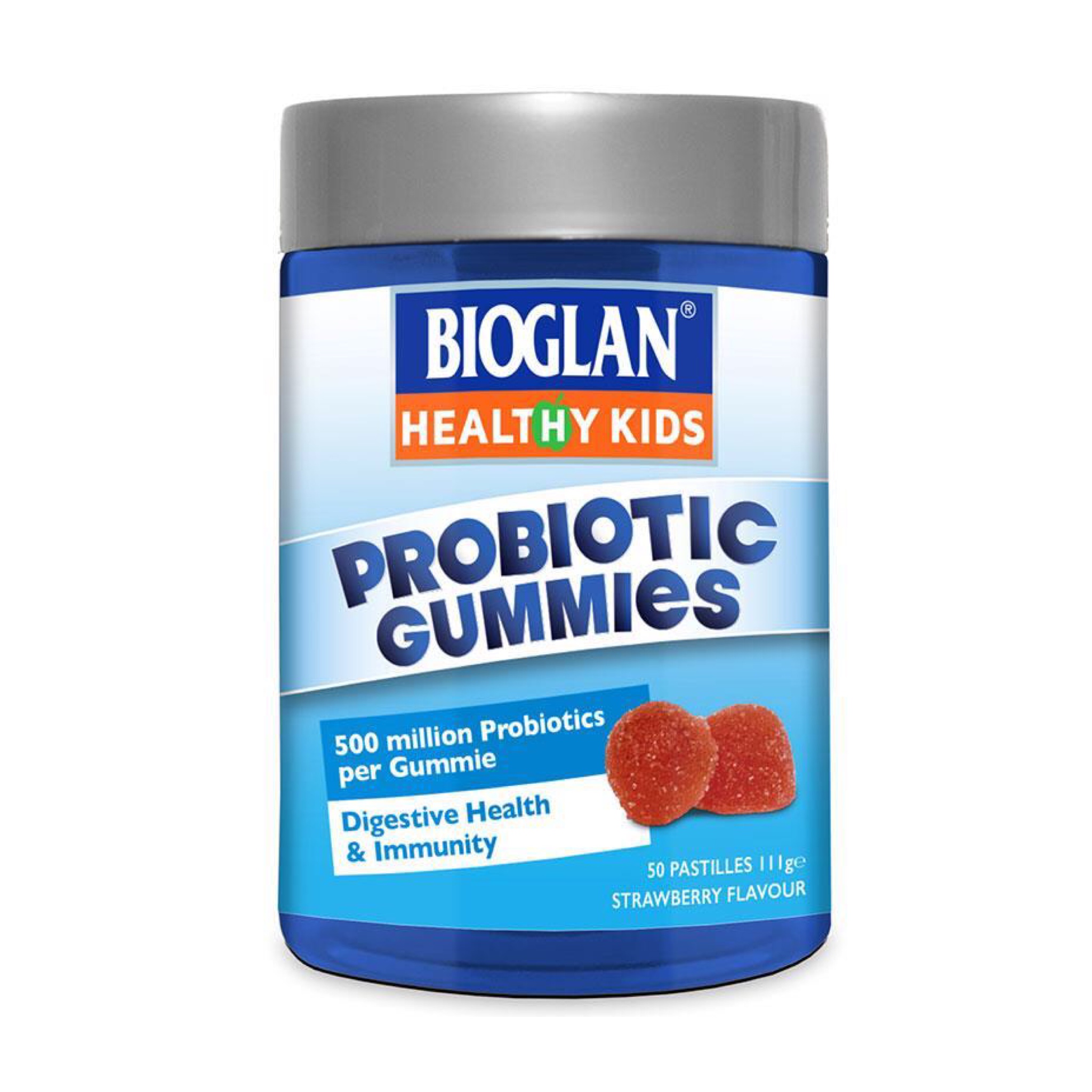 วิตามินโพรไบโอติกสำหรับเด็ก BIOGLAN Healthy Kids Probiotic Gummies (Strawberry Flavour)