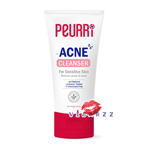 (หลอด 30mL) Peurri Acne Cleanser 30mL เจลล้างหน้าและอาบน้ำฝาแดง สูตรผิวมัน - ผิวผสม สูตรอ่อนโยนพิเศษ สำหรับคนเป็นทุกสิว ผิวแพ้ง่าย ช่วยจบความมันบนใบหน้าและผิวกาย