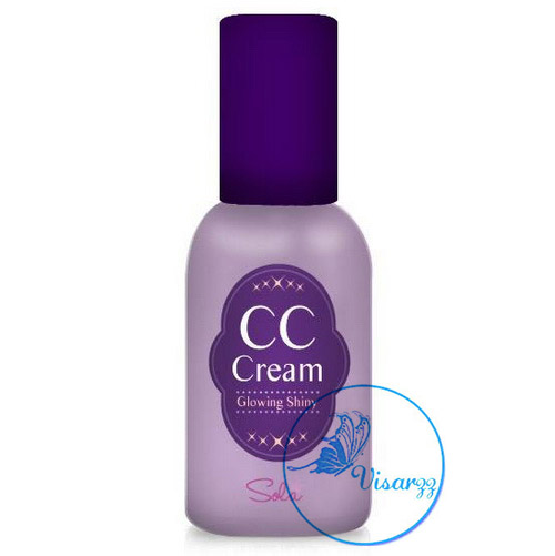 (Exp06/17) Sola CC Cream 30g # Glowing Shiny สำหรับผิวสองสี ผสมชิมเมอร์ รวมเบสเนื้อสีขาวและไพรมเมอร์+บีบีครีมเข้าไว้ด้วยกัน ช่วยปิดรอยแดง เพิ่มความเนียนให้ผิว