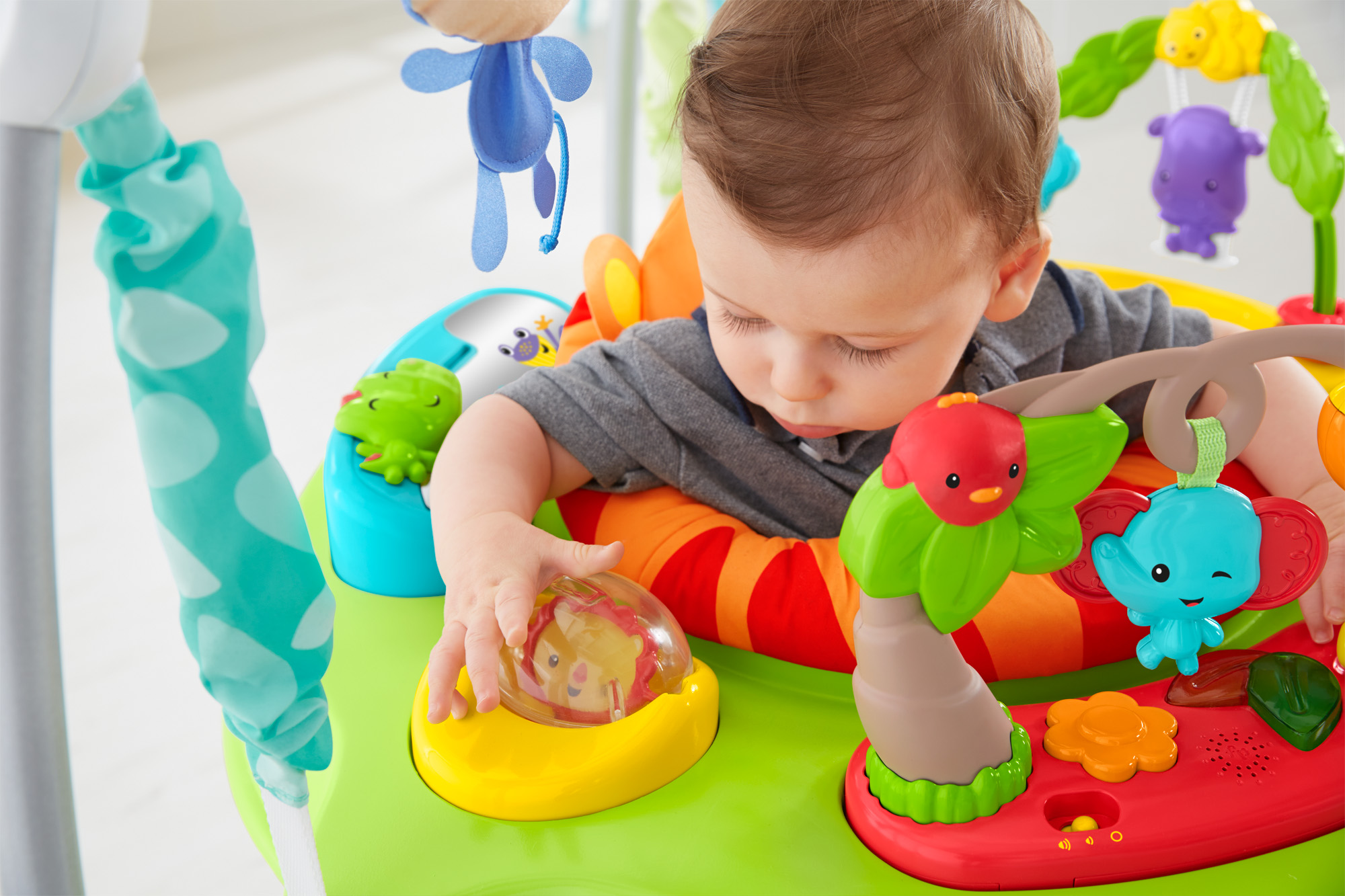 เก้าอี้กิจกรรมกระโดดดึ๋ง 360 องศา Fisher-Price Roarin' Rainforest Jumperoo