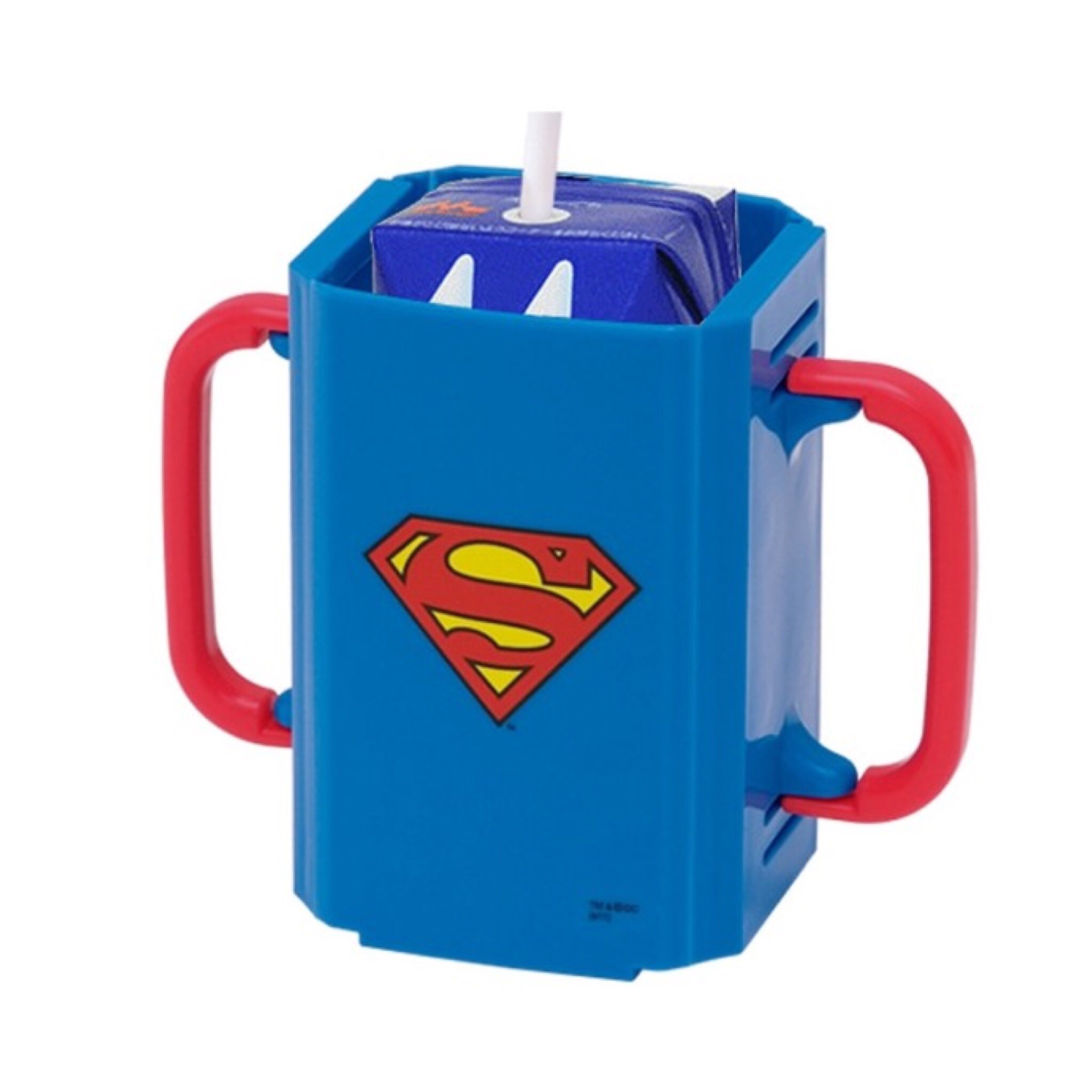 กล่องป้องกันการบีบกล่องเครื่องดื่ม Combi / Skater Baby Drink Holder (Superman)