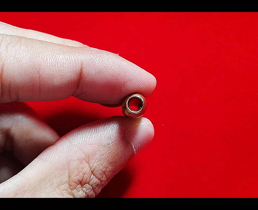 ตะกรุด เสน่ห์มอญ เนื้อชนวน(ผสมชนวนเก่าหลวงปู่หมุนวัดบ้านจาน) #รับประกันแท้ - อ.ประคอง รุ่นเจริญ