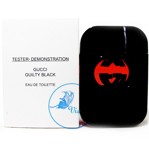 (ขนาดจริง กล่อง Tester) Gucci Guilty Black for Women EDT 75mL เติมเสน่ห์ของคุณ ให้หอมประทับใจ และชวนหลงใหลแก่คนรอบข้างด้วยกลิ่นอายแห่งเสน่ห์ ที่ไม่ว่าใครได้กลิ่น ก็จะหลงใหล