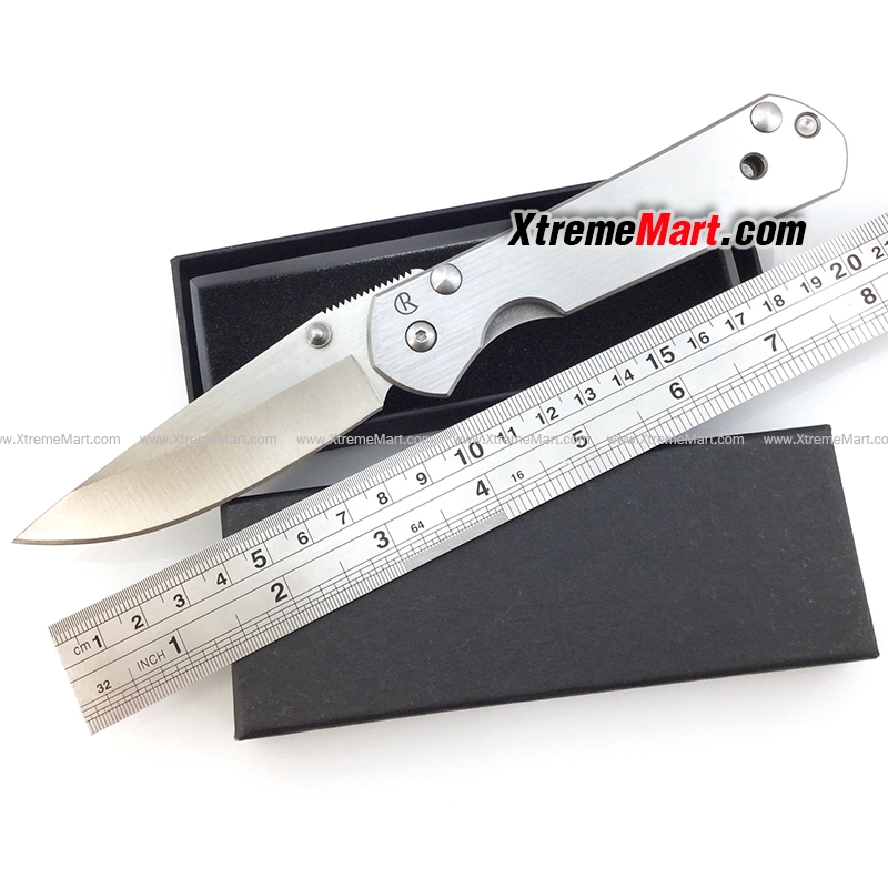 มีดพับ Chris Reeve รุ่น Sebenza 35 Stainless Steel Folding Knife (สีเงิน)
