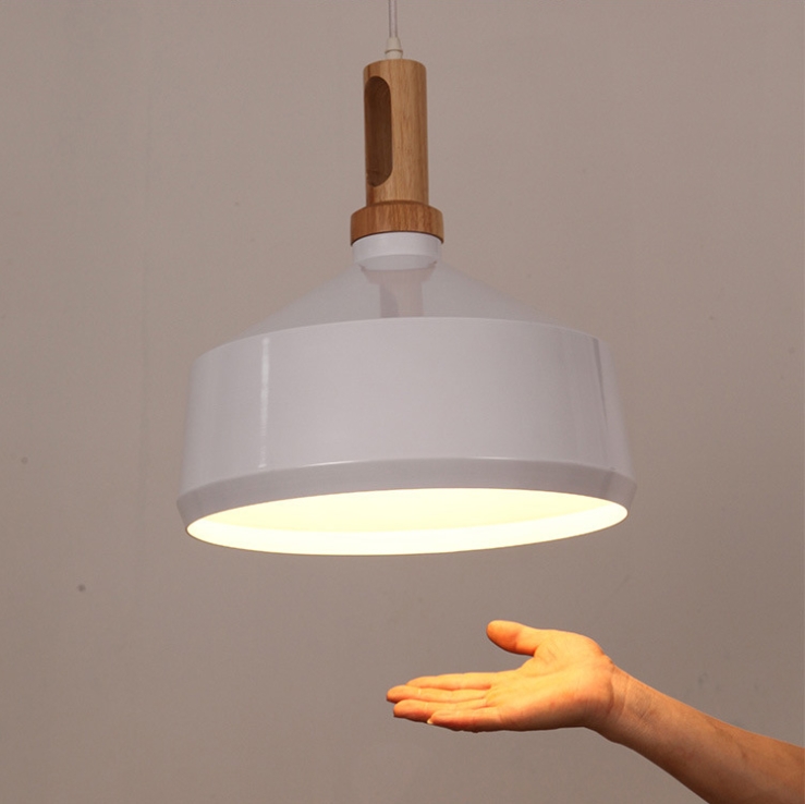 โคมไฟห้อยเพดานนอร์ดิกลายหัวไม้สีขาว 35x31cm [XL8030]