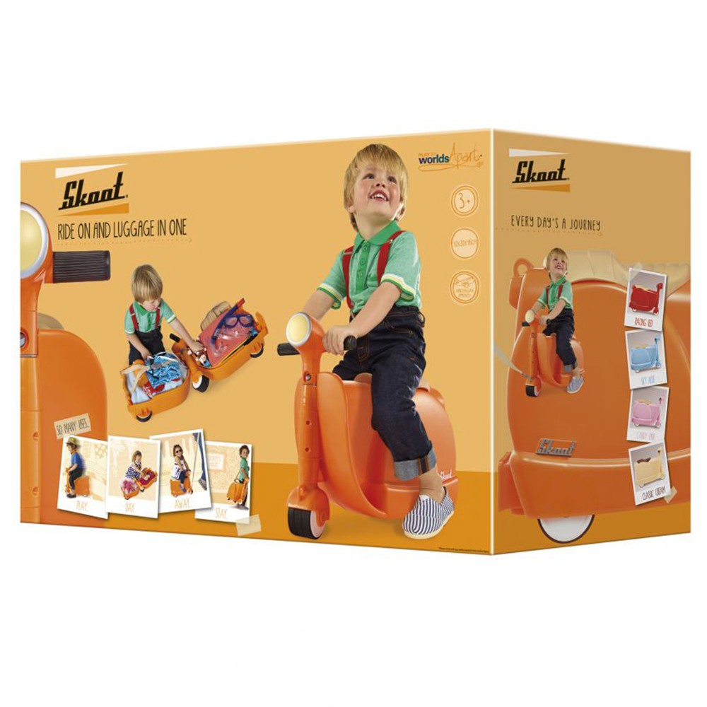 กระเป๋าเดินทางขับขี่ได้สำหรับเด็ก Skoot Children's Ride-On Suitcase (Classic Cream)