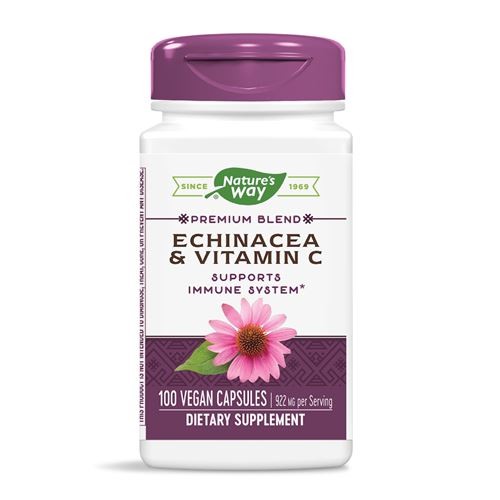 วิตามินเสริมภูมิคุ้มกันสำหรับเด็กโตและผู้ใหญ่ Nature's Way Premium Blend Echinacea & Vitamin C