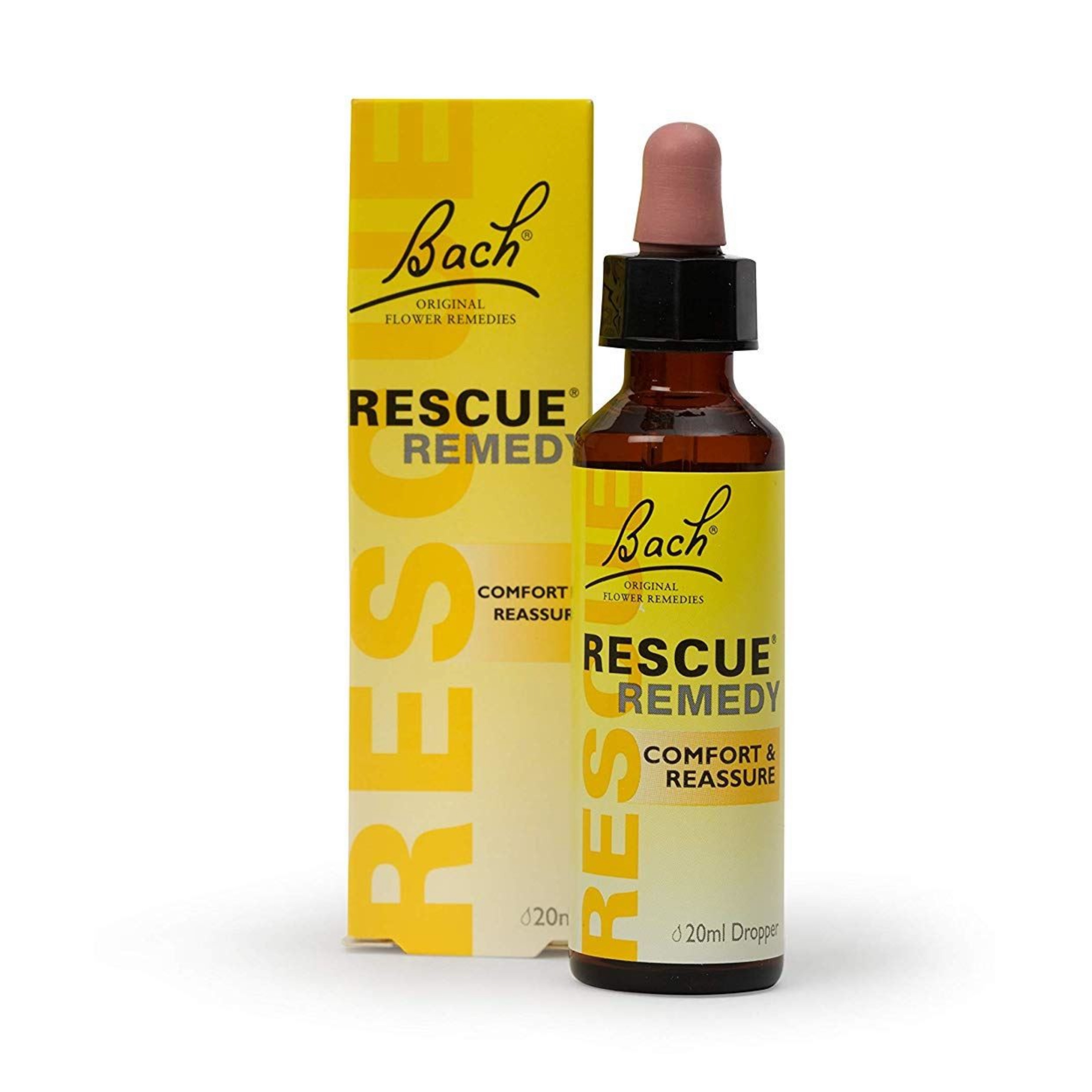 สมุนไพรบรรเทาความกังวลและผ่อนคลายความตึงเครียด Bach Original Flower Remedies Rescue Remedy Comfort & Reassure (20ml)