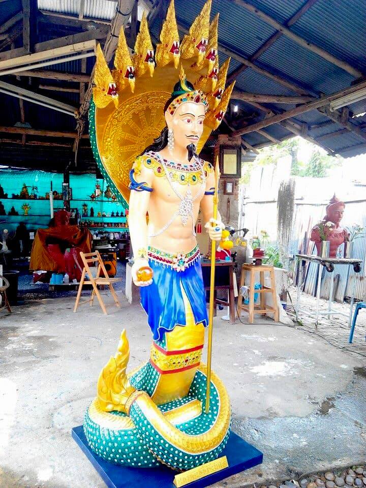 รูปปั้น รูปหล่อ ท่านปู่ พญานาคราช นาคาธิบดีศรีสุทโธ องค์ขนาดใหญ่เท่ามนุษย์ เนื้อทองเหลือง (งานสั่งทำตามออร์เดอร์ Pre-Order)