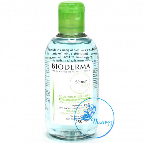 (02/18) Bioderma Sebium H2O 250mL ขวดสีเขียว ผลิตภัณฑ์ทำความสะอาดผิวหน้าและเครื่องสำอางค์สำหรับผิวมันและผิวเป็นสิว