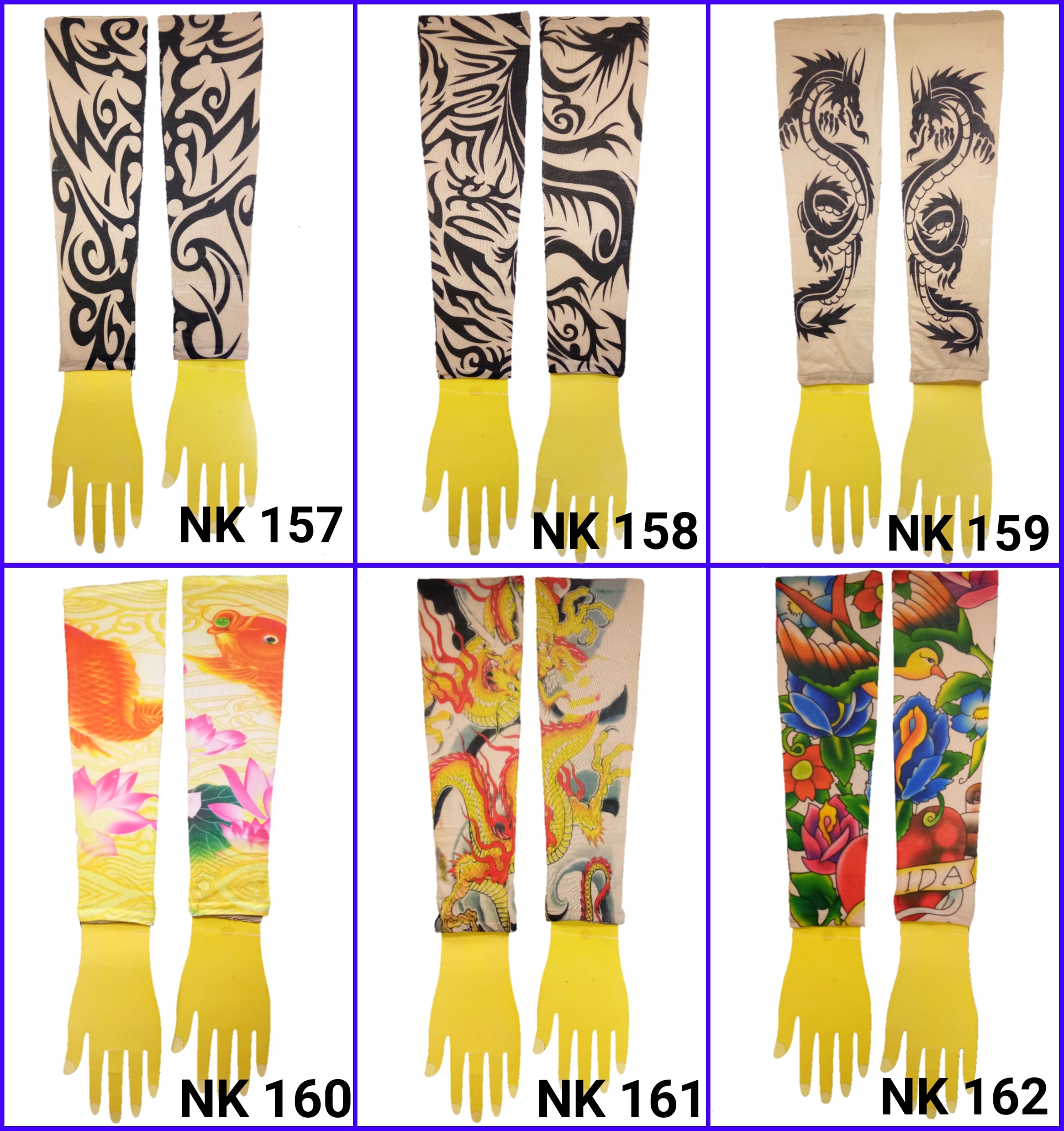 ปลอกแขนลายสัก ปลอกแขนลายแทททู ปลอกแขนมีลาย