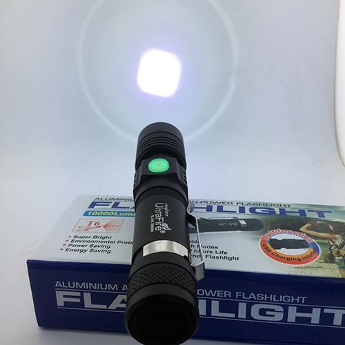 ชุดเซตไฟฉายซูม UltraFire รุ่น 518 Cree XML-T6 Led Zoom Flashlight