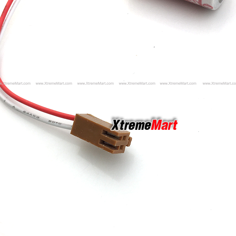 แบตเตอรี่ Maxell ER 17/33 Lithium Battery 3.6V 1600mAh มีสายและขั้วสีน้ำตาล (ก้อนละ)