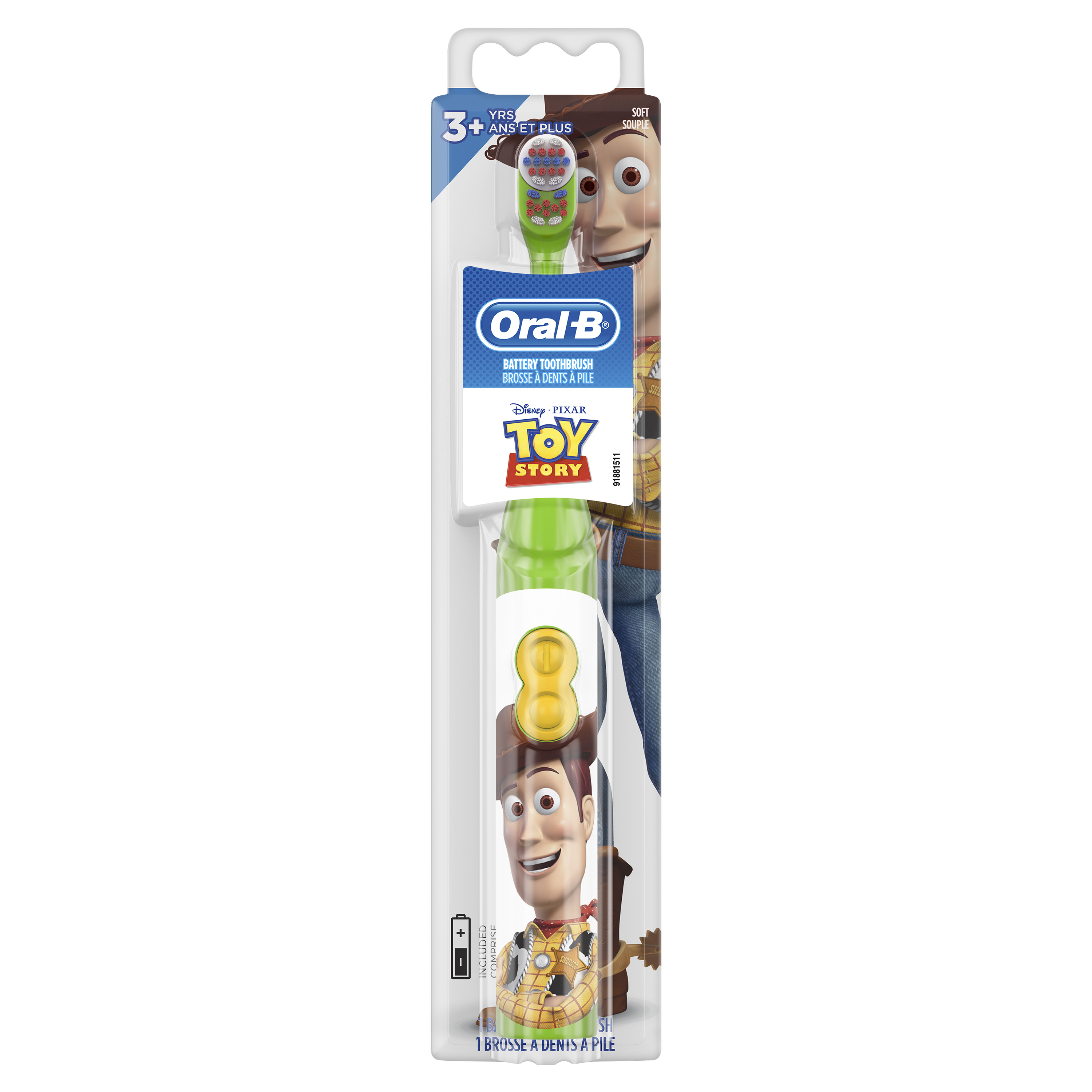 แปรงสีฟันอัตโนมัติสำหรับเด็ก Oral-B Toy Story Pro-Health Stages Battery Toothbrush