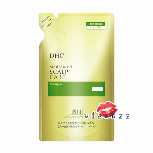 (แชมพู ถุงรีฟิล) DHC Medicated Scalp Care Shampoo 400mL ดีเอชซี แชมพูที่ช่วยรักษาสมดุลของหนังศีรษะ ขจัดความมันส่วนเกินและเซลล์ผิวเก่าที่อุดตันรูขุมขน เหมาะกับคนที่มีปัญหาหนังศีรษะมีความมันส่่วนเกิน รังแค คัน