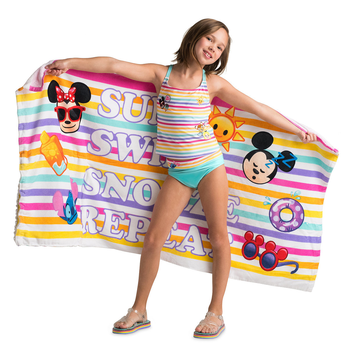 ชุดว่ายน้ำสำหรับเด็ก Disney Swimsuit for Girls (Disney Emoji)