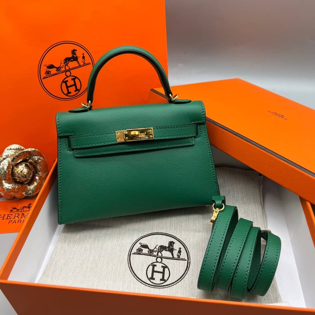 กระเป๋า hm kelly mini leather 19 cm มินิ