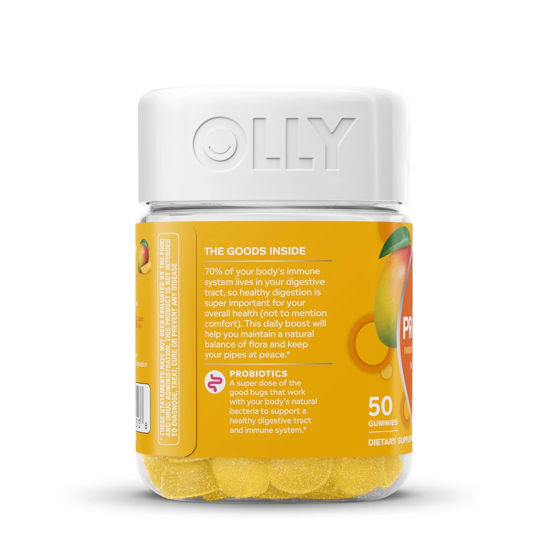 โพรไบโอติกชนิดกัมมี่สำหรับผู้ใหญ่ OLLY PROBIOTIC Immune & Digestive Health Gummies