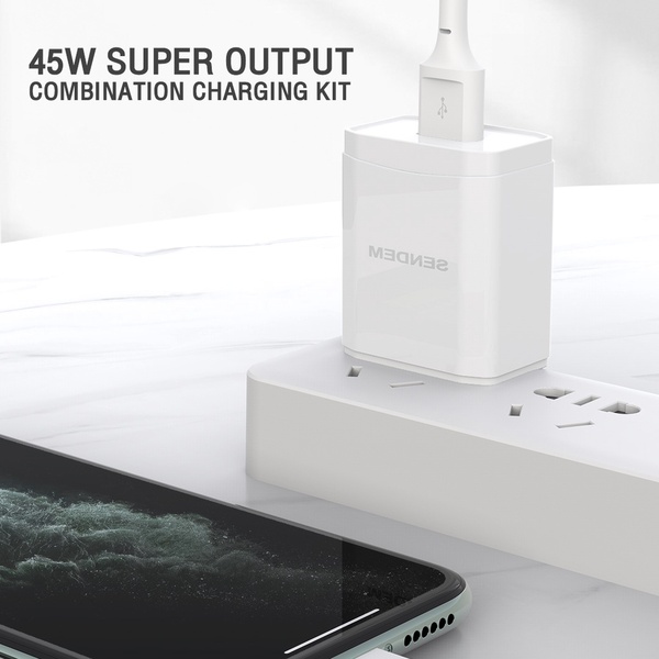 ชุดชาร์จ Sendem SDM-C17 6A ชาร์จเร็ว 45w Super fast charger USB ประกันศูนย์ 1 ปี
