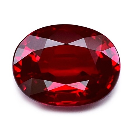 Natural Ruby พลอยทับทิบ เกรดสวย รูปไข่ หนัก 2.25 กะรัต สีแดงสวย สีTOP สีเข้ม ไม่ติดดำหรือไม่ติดส้ม ของจริงสีสวยกว่าในรูปค่ะ ความสะอาดมองตาเปล่าสะอาด